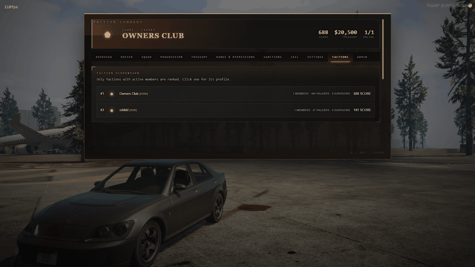Faction settings for name tags, party HUD, squad blips and combat feedback